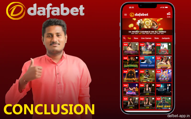 Final words about the Dafabet app in India