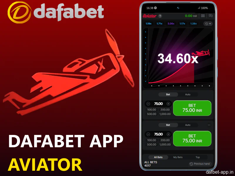 Information about Aviator game available in the Dafabet app in India