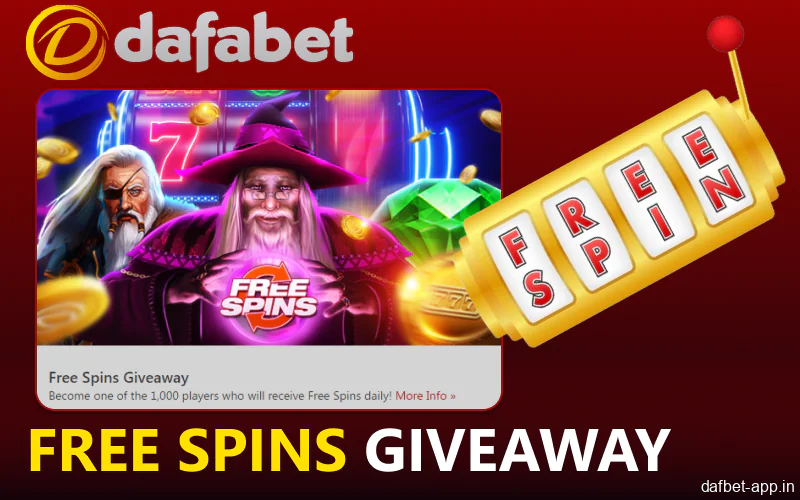 Free Spins Giveaway in Dafabet app