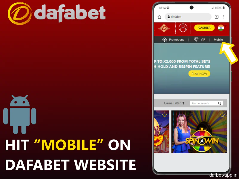 Hit Mobile on Dafabet website