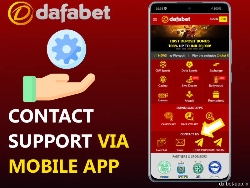 Guide on contcating Dafabet app support