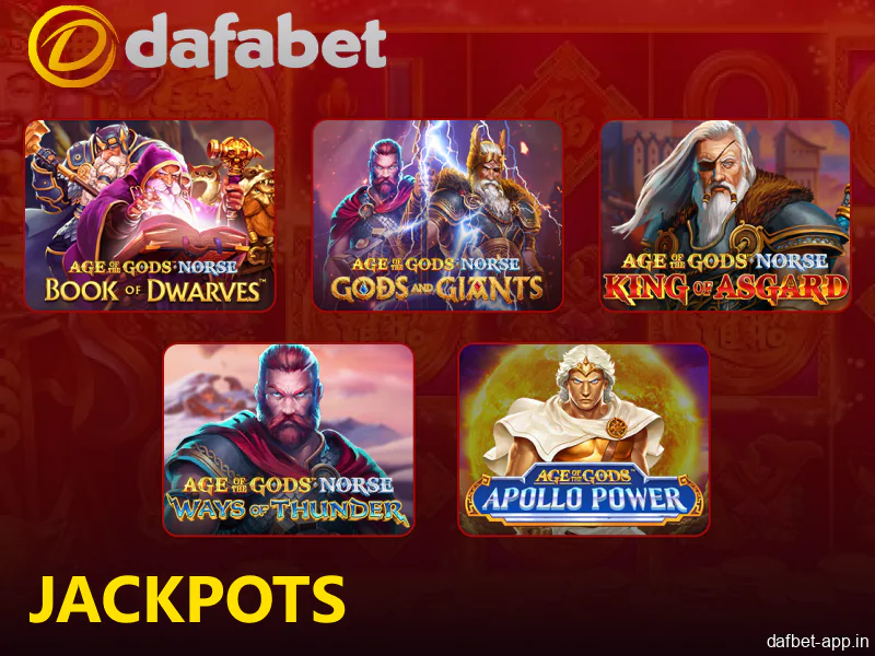 Jackpots available in Dafabet casino app