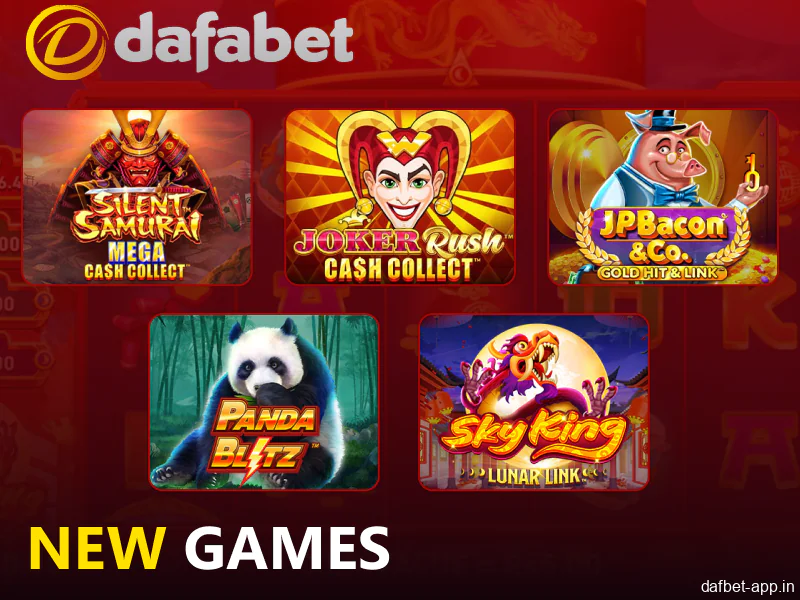 New games in Dafabet casino app