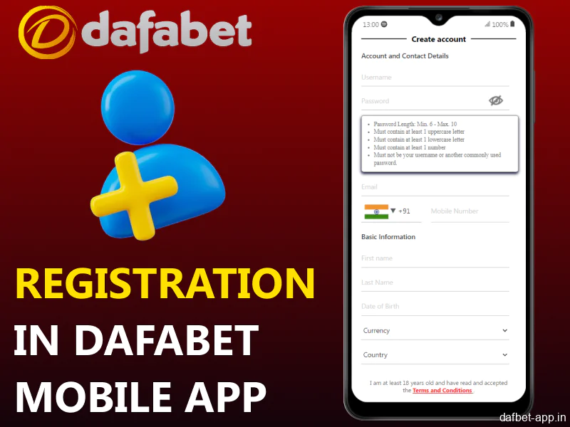 Guide on registration in the Dafabet mobile app for players from India