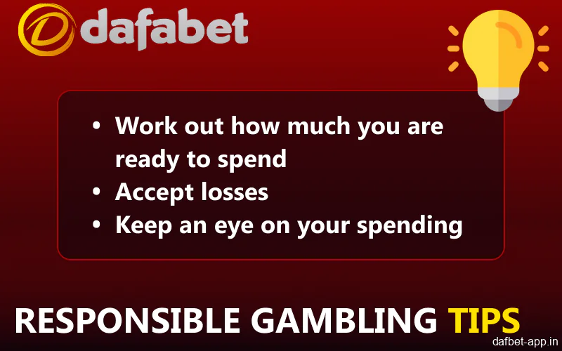 Advice on responsible gaming for Dafabet app players from India