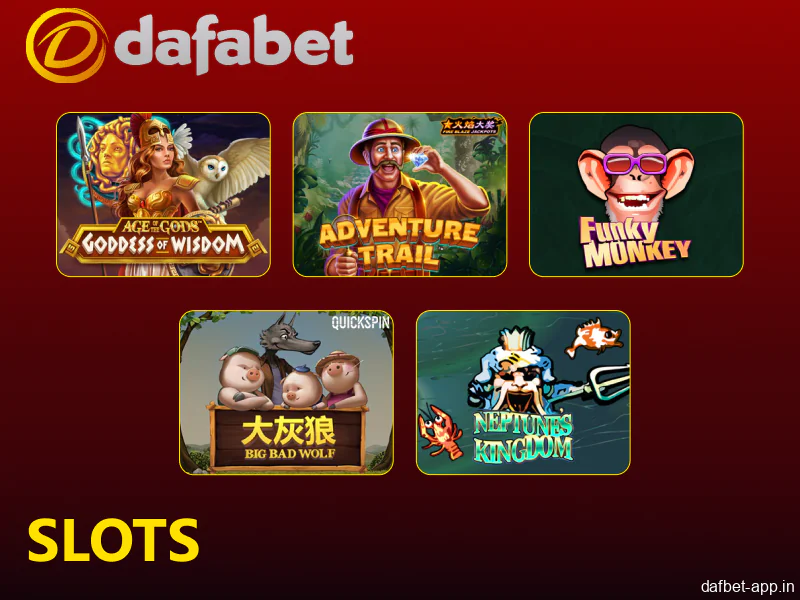 Slot games available in Dafabet app in India