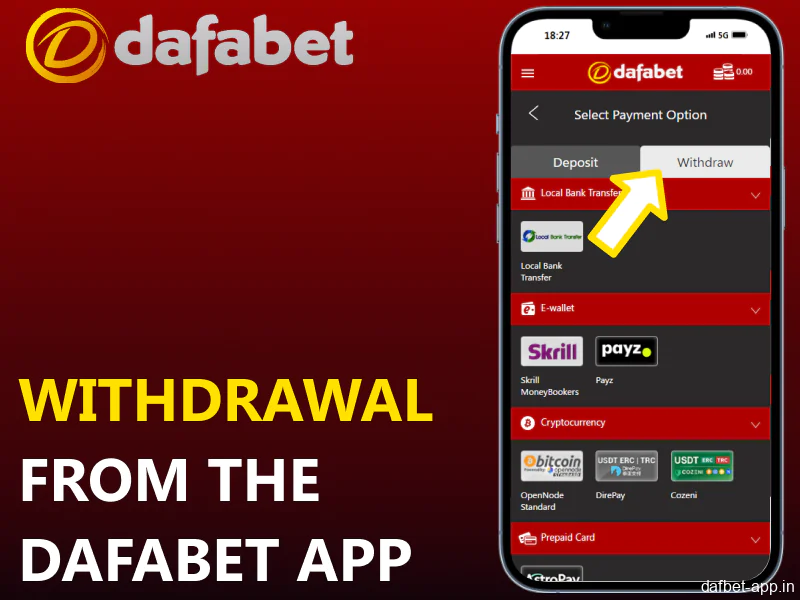 Guide on cashing out funds from the Dafabet app