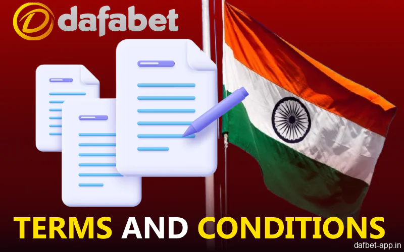 Main terms and conditions in Dafabet mobile app